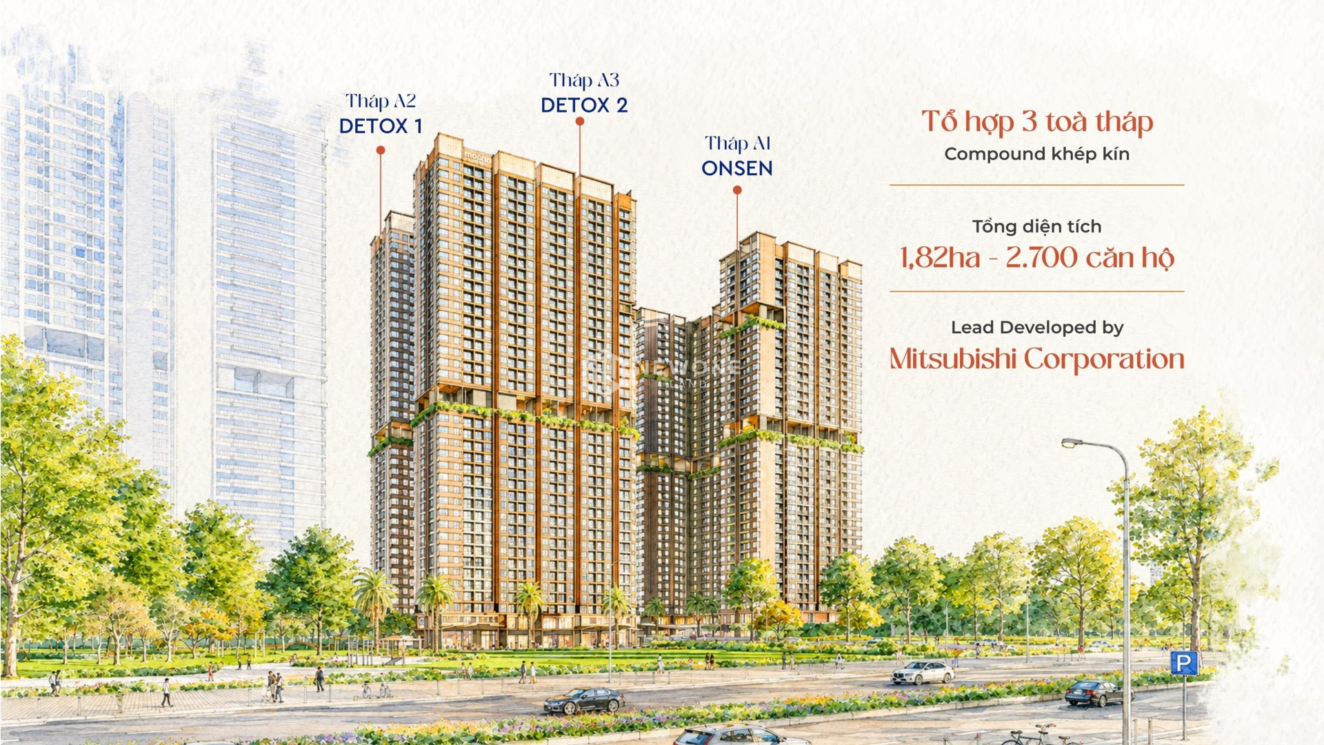 Monrei Saigon - Thành phố Nước thủy liệu đầu tiên tại Việt Nam 39 01 tong quan 3 toa thap monrei saigon